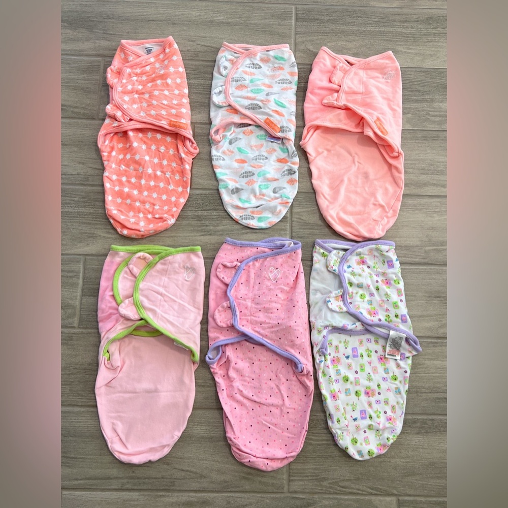 6 SwaddleMe by Ingenuity Original Swaddle, Size Small/Medium, For 0-3 Months